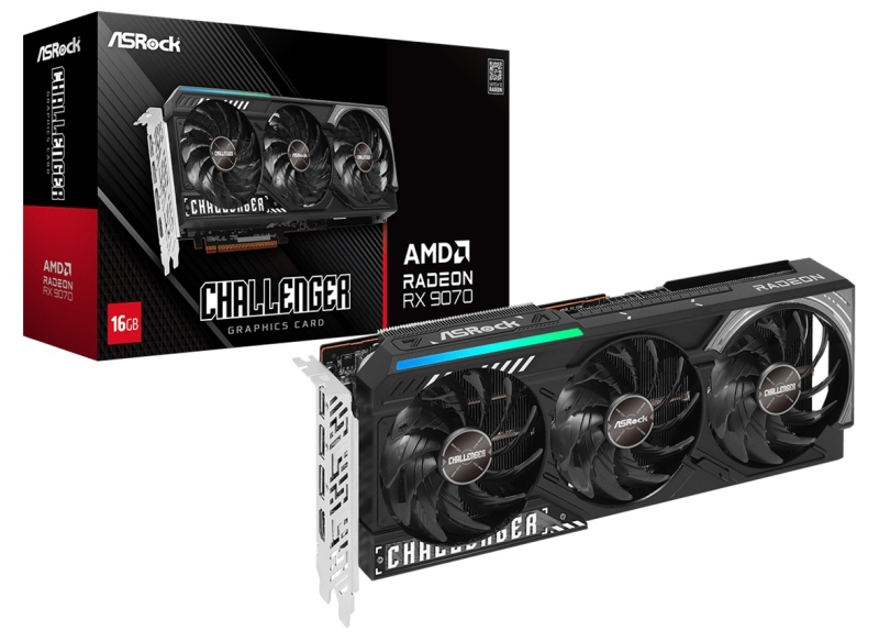 ASRock представила Radeon RX 9070 XT и RX 9070 в версиях Taichi, Steel Legend и Challenger — до 3100 МГц из коробки